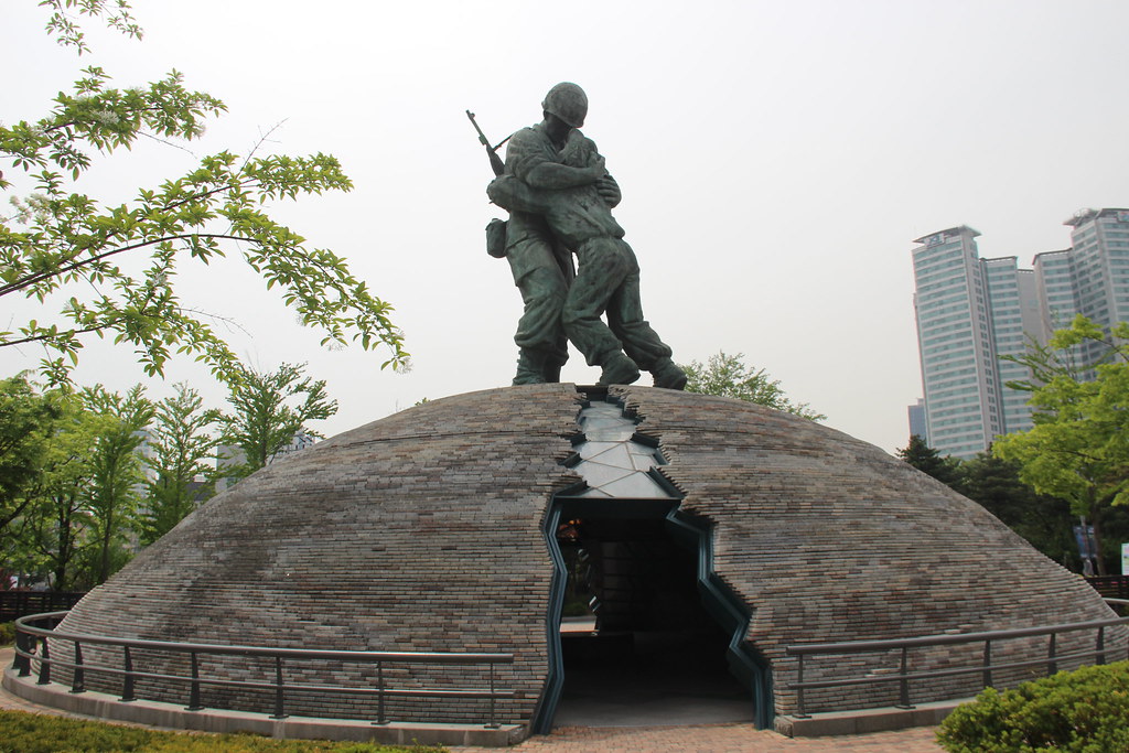 The Statue of Brothers monument at the War Memorial of Korea