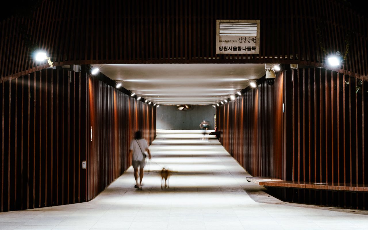 Riverside access to Mangwon Hangang Park
